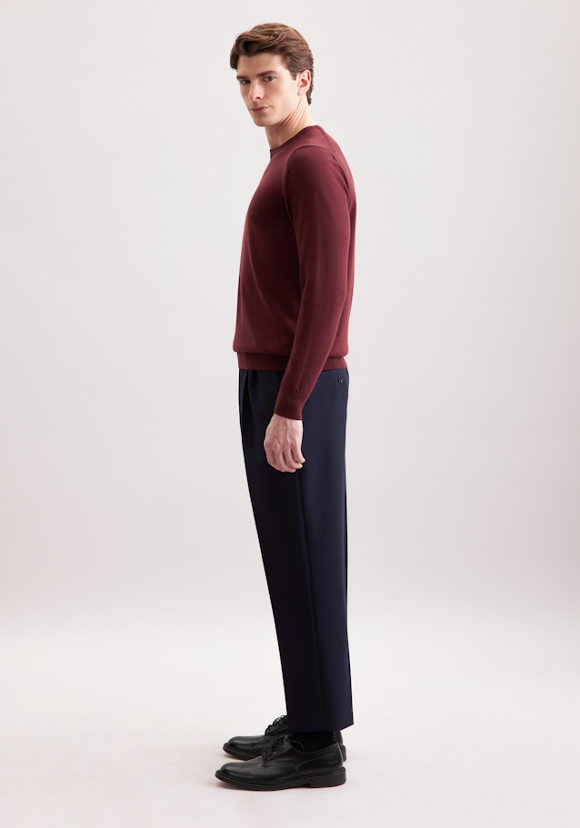 Regular Pullover Uni in Rot | Seidensticker Onlineshop