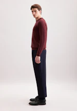 Rundhals Pullover  , Uni in Rot |  Seidensticker Onlineshop