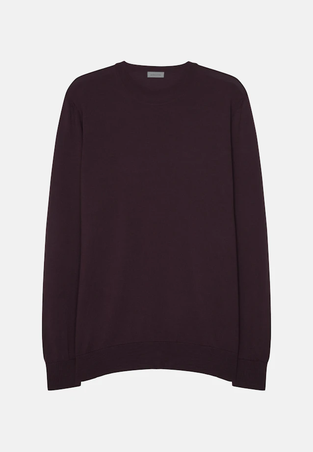 Rundhals Pullover  , Uni in Rot |  Seidensticker Onlineshop