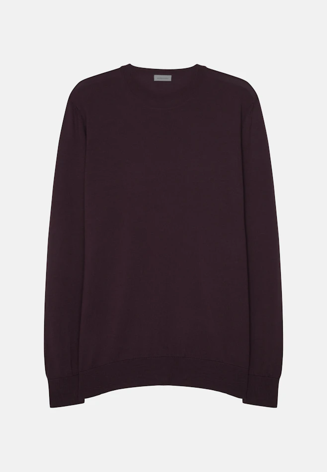 Regular Pullover Uni in Rot | Seidensticker Onlineshop
