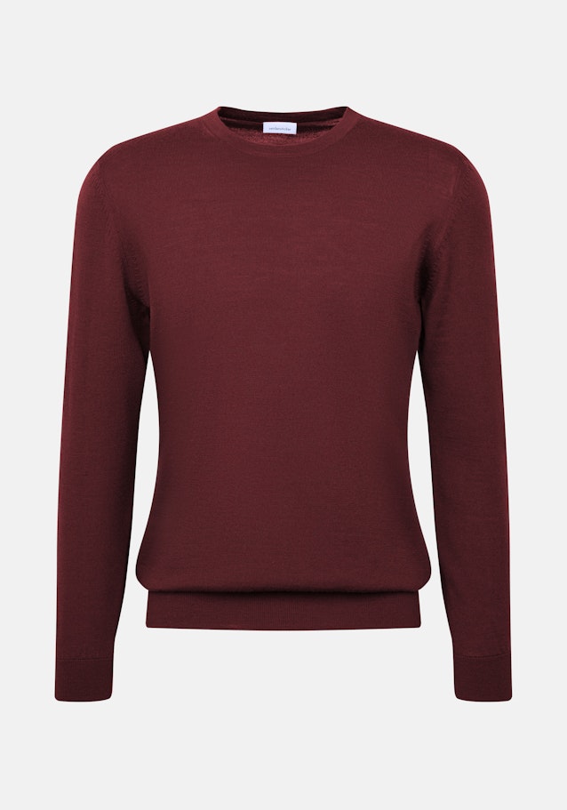 Regular Pullover Uni in Rot | Seidensticker Onlineshop