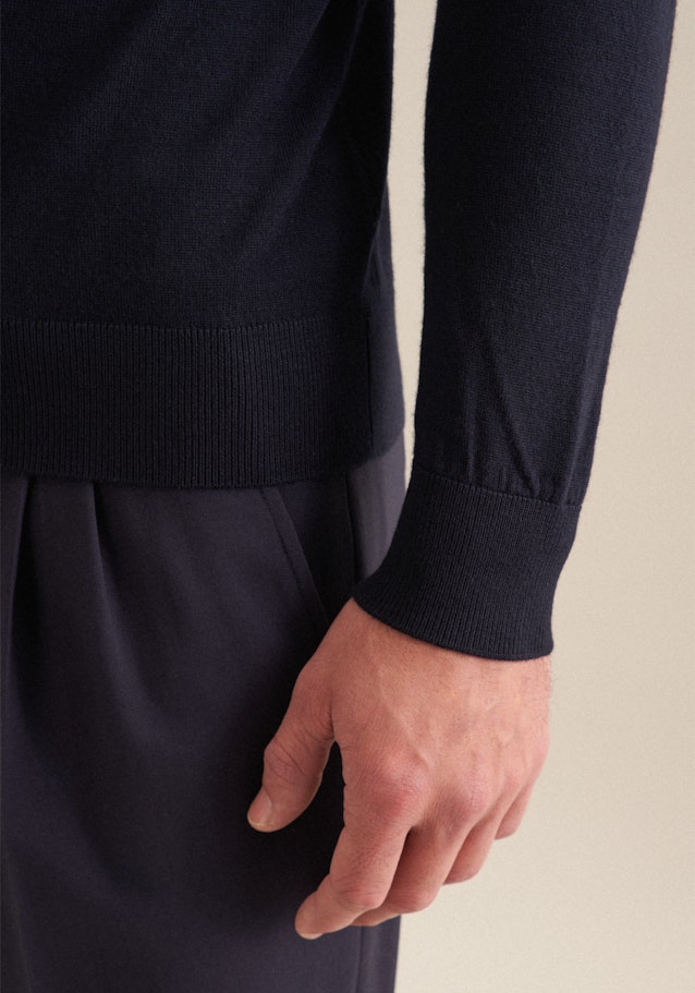 Regular Pullunder, Pullover Uni in Dunkelblau | Seidensticker Onlineshop