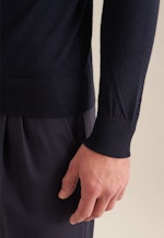 Regular Pullover Uni in Dunkelblau |  Seidensticker Onlineshop