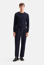 Regular Pullover Uni in Dunkelblau |  Seidensticker Onlineshop