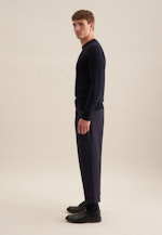 Regular Pullover Uni in Dunkelblau |  Seidensticker Onlineshop