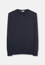 Round neck Pullover  , Uni in Dark Blue |  Seidensticker Onlineshop