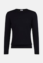 Regular Pullover Uni in Dunkelblau |  Seidensticker Onlineshop