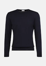Regular Pullover Uni in Dunkelblau |  Seidensticker Onlineshop