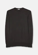 Rundhals Pullover  , Uni in Braun |  Seidensticker Onlineshop