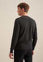 Regular Pullover Uni in Grau |  Seidensticker Onlineshop