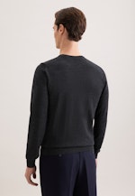 Rundhals Pullover  , Uni in Grau |  Seidensticker Onlineshop