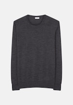 Regular Pullover Uni in Grau |  Seidensticker Onlineshop