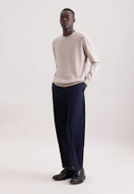 Rundhals Pullover  , Uni in Beige |  Seidensticker Onlineshop