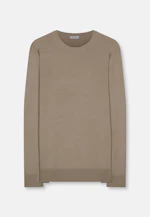 Rundhals Pullover  , Uni in Beige |  Seidensticker Onlineshop