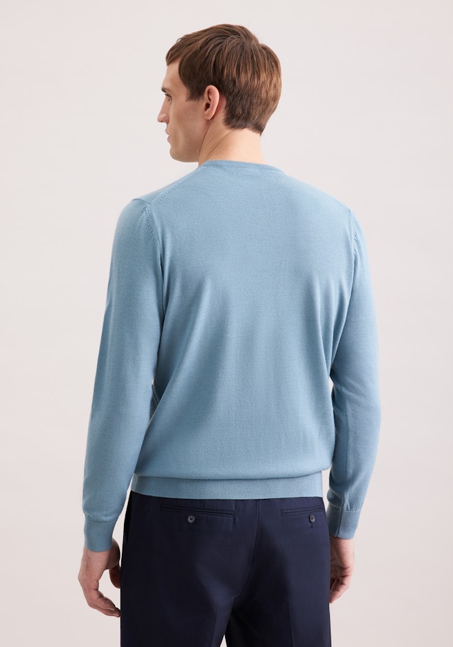 Regular Pull-over Uni dans Vert | Boutique en ligne Seidensticker