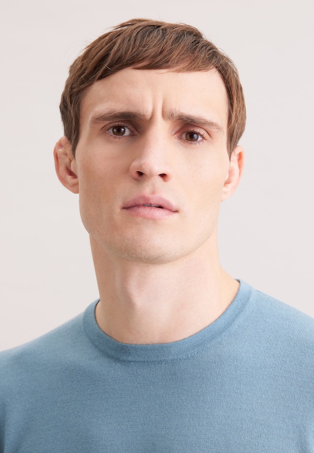 Regular Pullover Uni in Grün |  Seidensticker Onlineshop