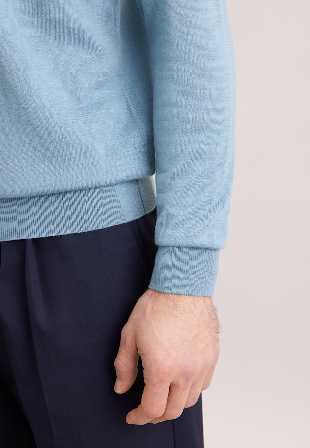 Regular Pullover Uni in Grün |  Seidensticker Onlineshop