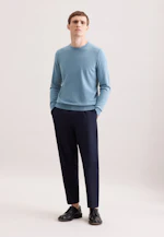 Regular Pullover Uni in Grün |  Seidensticker Onlineshop