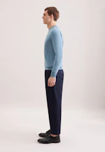 Regular Pull-over Uni in Vert |  Seidensticker Onlineshop
