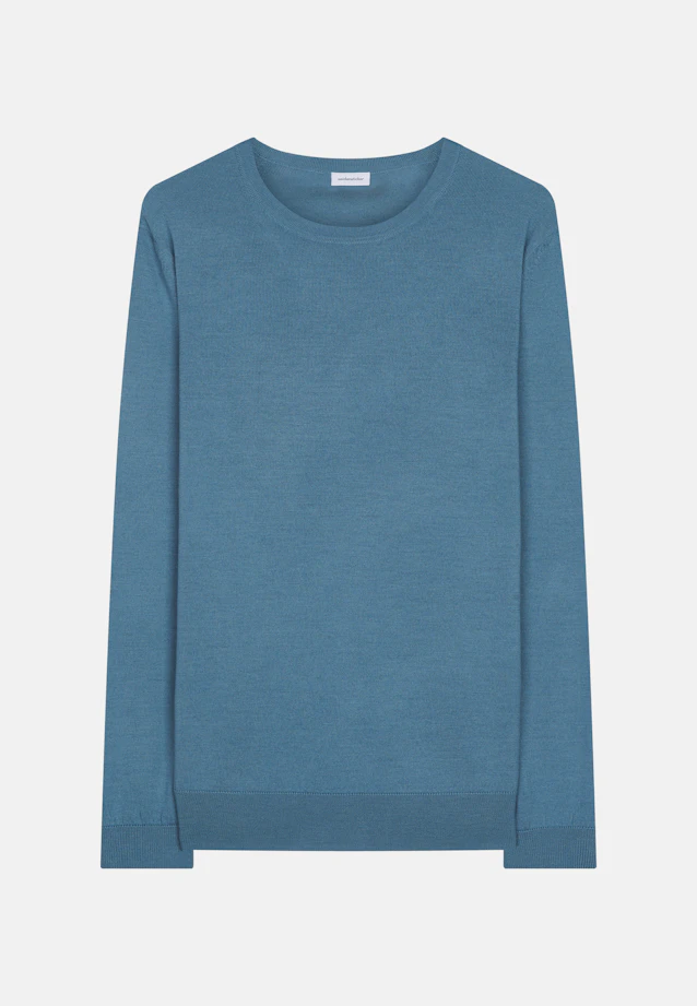 Regular Pull-over Uni in Vert |  Seidensticker Onlineshop
