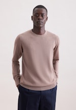 Regular Pullover Uni in Braun |  Seidensticker Onlineshop