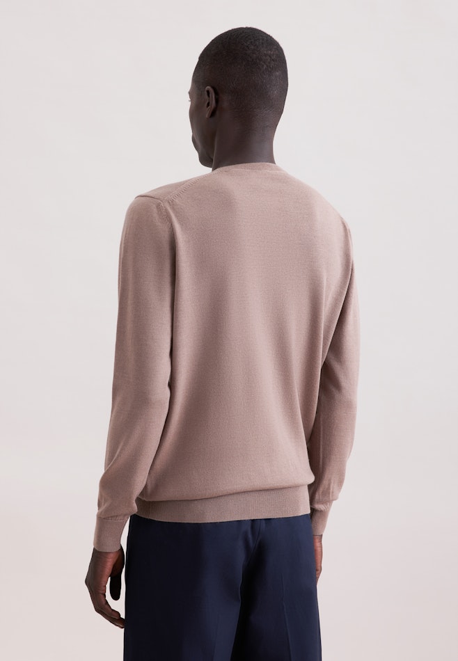 Regular Pullover Uni in Braun | Seidensticker Onlineshop