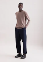 Rundhals Pullover  , Uni in Braun |  Seidensticker Onlineshop