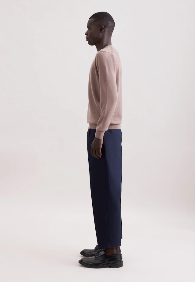 Rundhals Pullover  , Uni in Braun |  Seidensticker Onlineshop