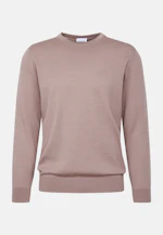 Rundhals Pullover  , Uni in Braun |  Seidensticker Onlineshop
