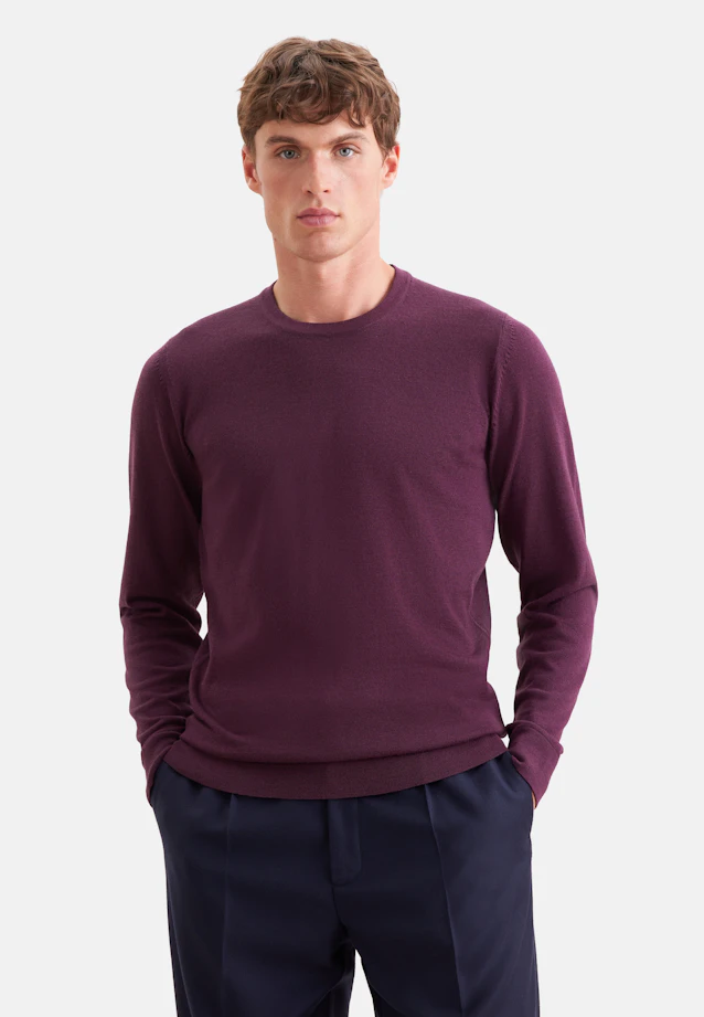 Regular Pull-over Uni in Rose Fuchsia |  Seidensticker Onlineshop