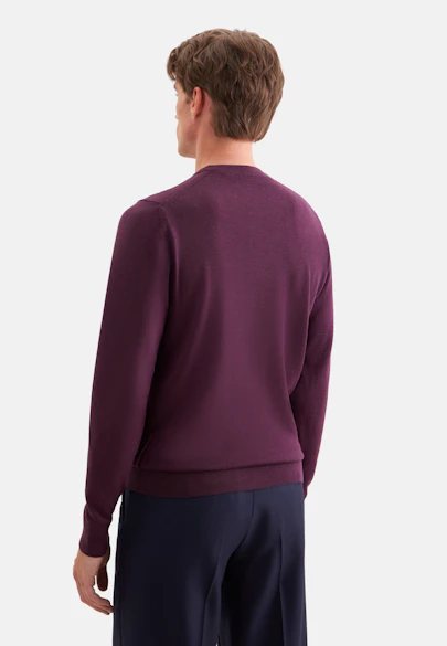 Rundhals Pullover  , Uni in Rosa |  Seidensticker Onlineshop
