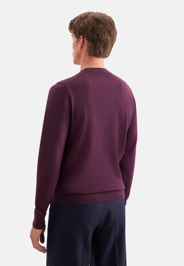 Round neck Pullover  , Uni in Rosa |  Seidensticker Onlineshop
