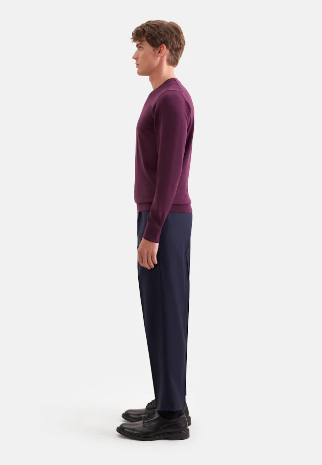 Rundhals Pullover  , Uni in Rosa |  Seidensticker Onlineshop