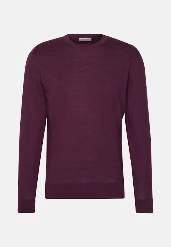 Rundhals Pullover  , Uni in Rosa |  Seidensticker Onlineshop