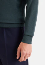 Rundhals Pullover  , Uni in Grün |  Seidensticker Onlineshop