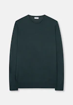Round neck Pullover  , Uni in Green |  Seidensticker Onlineshop