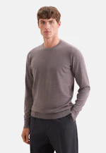 Regular Pull-over Uni in Bleu Clair |  Seidensticker Onlineshop