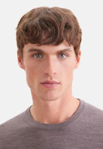 Round neck Pullover  , Uni in Braun |  Seidensticker Onlineshop