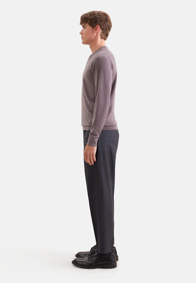 Rundhals Pullover  , Uni in Braun |  Seidensticker Onlineshop