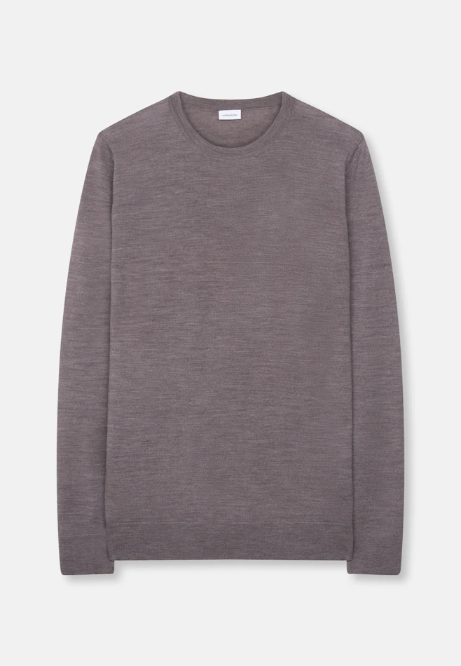 Regular Pullover Uni in Braun | Seidensticker Onlineshop