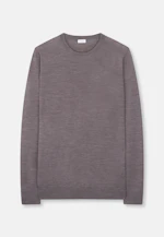 Rundhals Pullover  , Uni in Braun |  Seidensticker Onlineshop