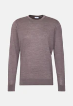 Round neck Pullover  , Uni in Braun |  Seidensticker Onlineshop