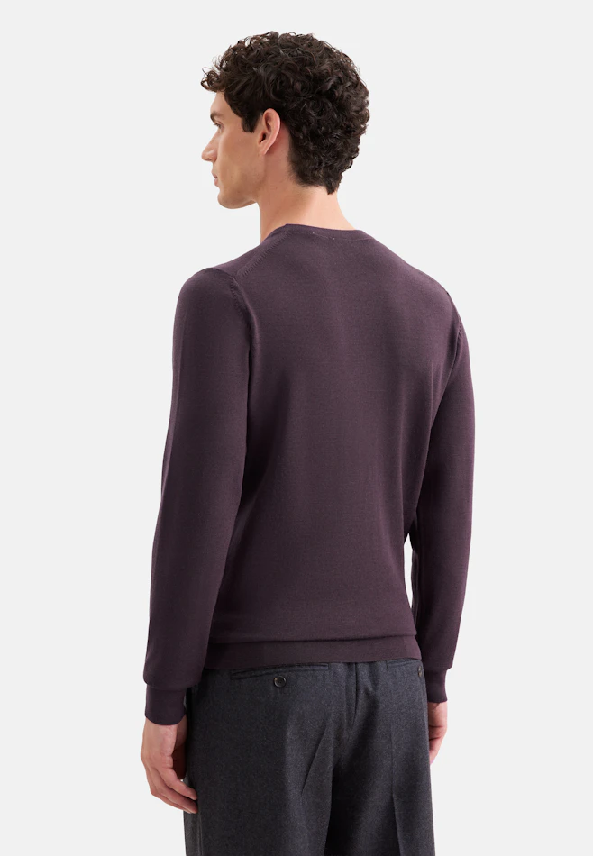 Rundhals Pullover  , Uni in Braun | Seidensticker Onlineshop