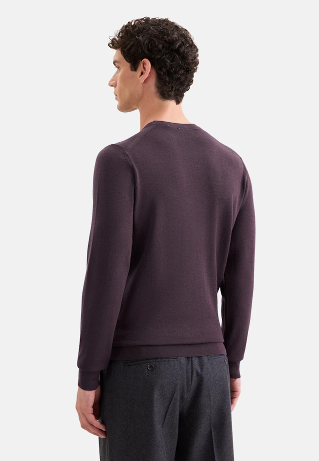 Round neck Pullover  , Uni in Braun |  Seidensticker Onlineshop