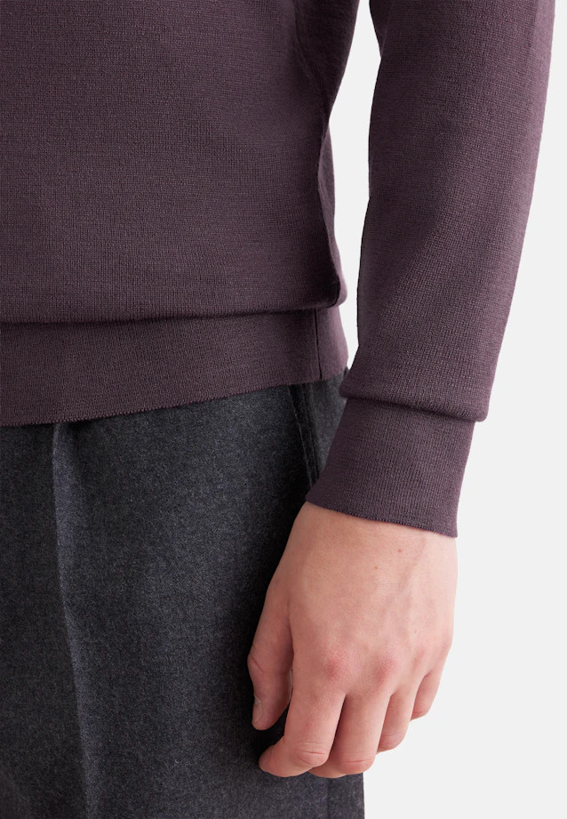 Round neck Pullover  , Uni in Braun |  Seidensticker Onlineshop