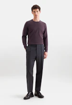 Round neck Pullover  , Uni in Braun |  Seidensticker Onlineshop