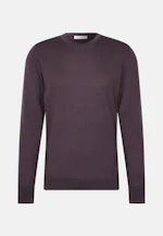 Rundhals Pullover  , Uni in Braun |  Seidensticker Onlineshop