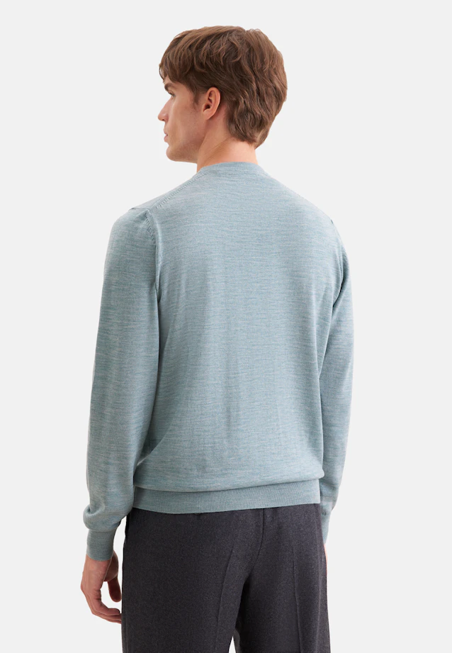 Regular Pullover Uni in Grün |  Seidensticker Onlineshop