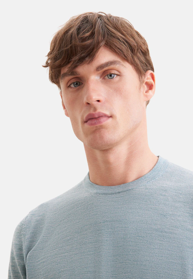 Regular Pullover Uni in Grün |  Seidensticker Onlineshop