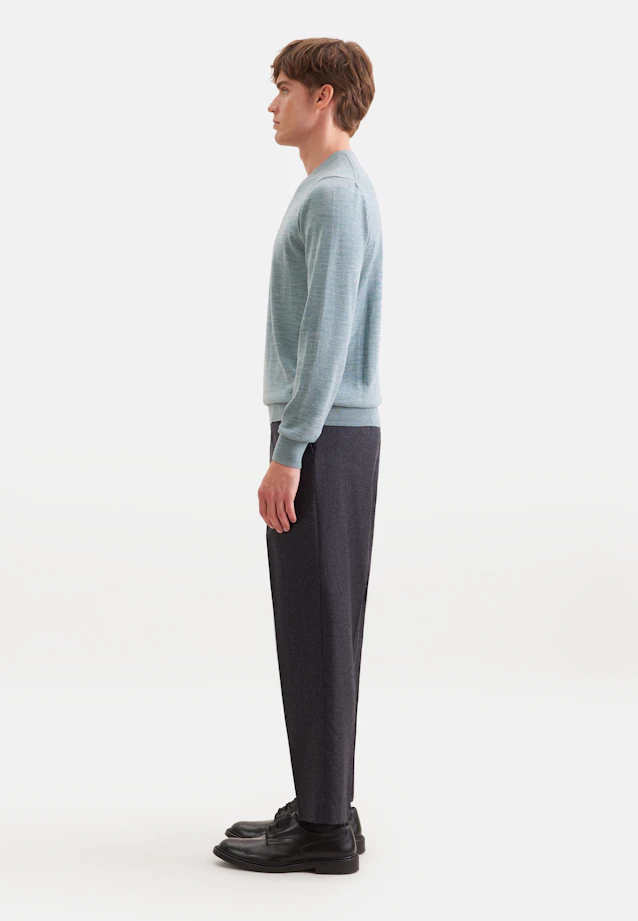 Regular Pullover Uni in Grün |  Seidensticker Onlineshop